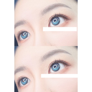 【散光】Lenbling Eye Only 1 Month Big Pureble Ocean Blue 每月抛棄散光彩妝隱形眼鏡